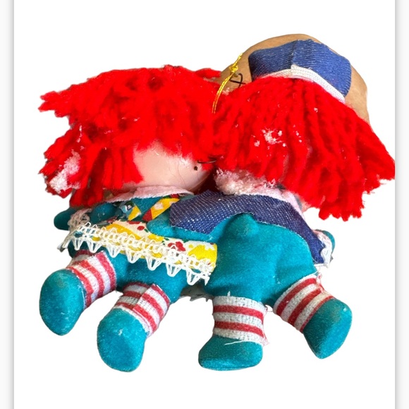 Vintage Japan SSCO Raggedy Ann and Andy ornament - Picture 3 of 4